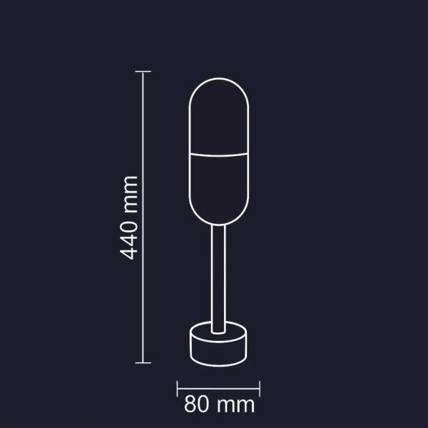 Lampada da esterno HORTEN 1xE27/10W/230V IP44 44 cm