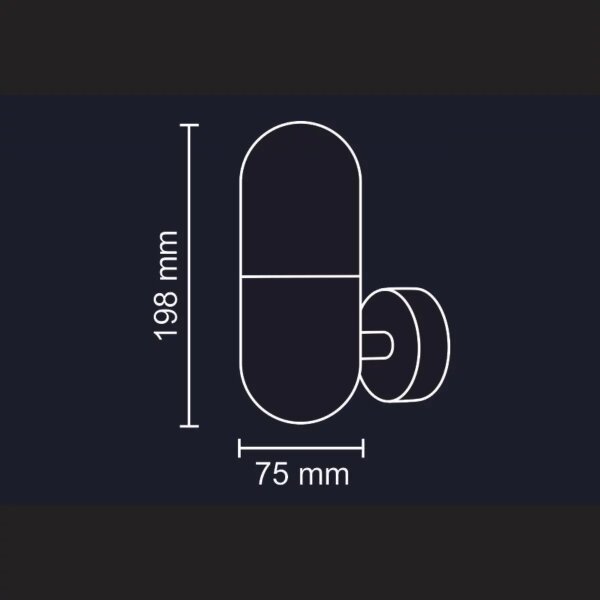 Applique da esterno HORTEN 1xE27/10W/230V IP44