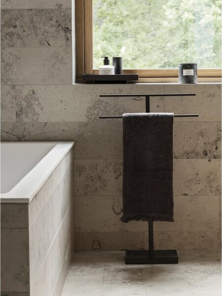 Asciugamano in cotone grigio scuro 50x100 cm Frino - Blomus
