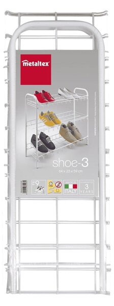 Scarpiera a 3 livelli Shoe Rack - Metaltex
