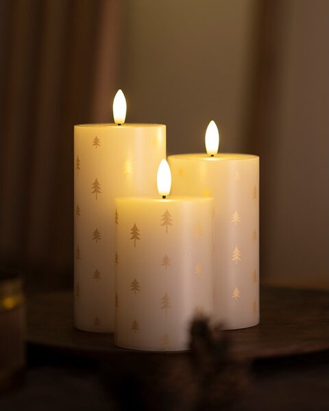 Candele LED in set da 3 (altezza 15 cm) Sille - Sirius