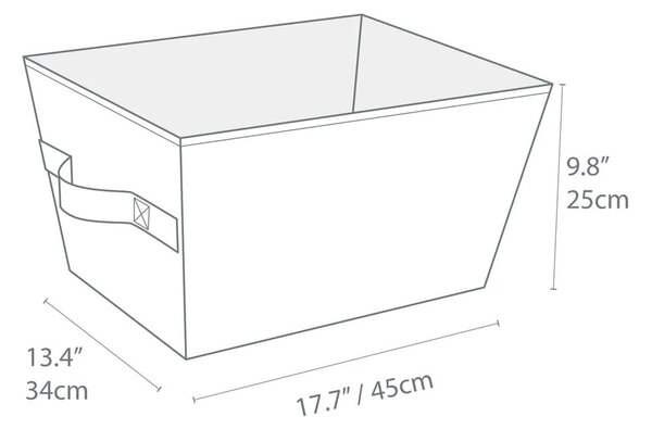 Cestino portaoggetti 34,5x45x25 cm Soft Storage - Bigso Box of Sweden
