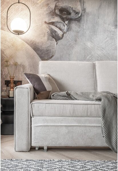 Divano letto bianco 168 cm Lucky Lucy - Miuform
