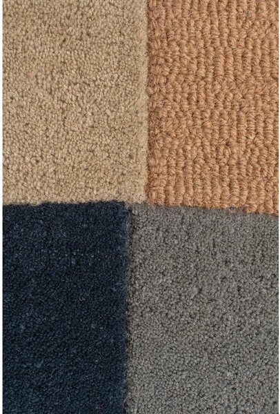 Tappeto in lana blu/marrone 200x290 cm Esrei - Flair Rugs