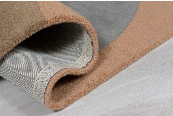 Tappeto in lana blu/marrone 200x290 cm Esrei - Flair Rugs