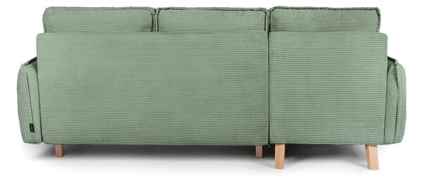 Divano letto in velluto a coste verde chiaro (variabile) Tori - Bonami Selection