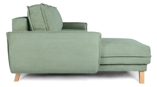 Divano letto in velluto a coste verde chiaro (variabile) Tori - Bonami Selection