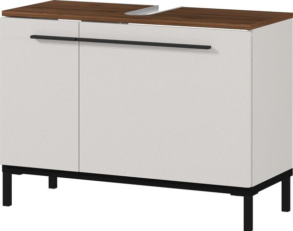 Mobile sotto lavabo grigio e beige in noce 80x59 cm Yonkers - Germania