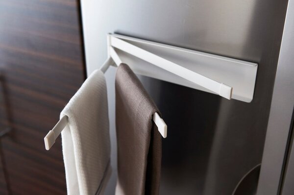 Porta asciugamani magnetico inclinabile bianco Tower - YAMAZAKI