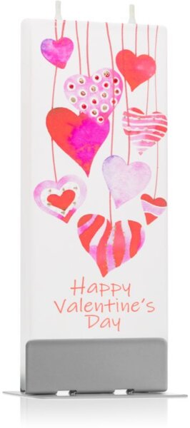Flatyz Holiday Happy Valentine's Day candela decorativa 6x15 cm