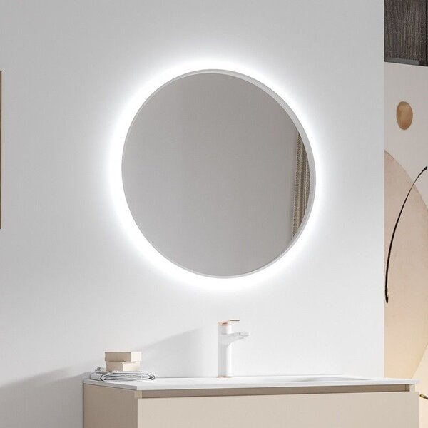 Kamalu composizione bagno sospesa mobile 80cm e mensolone da 140cm | kam-kk801