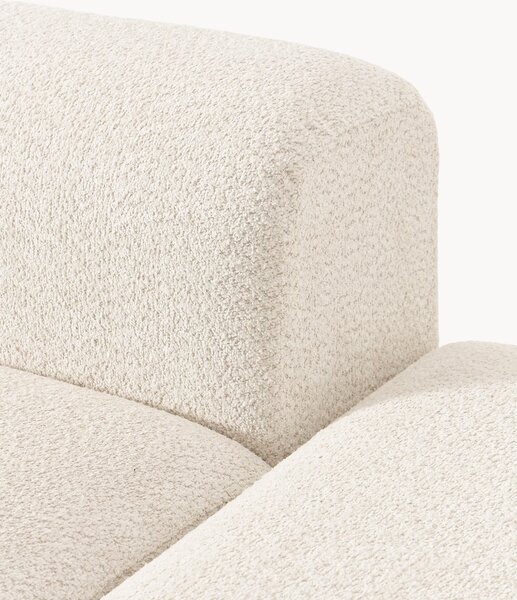 Chaise lounge componibile in teddy bouclé Natalie