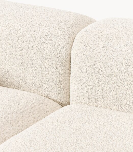 Chaise lounge componibile in teddy bouclé Natalie