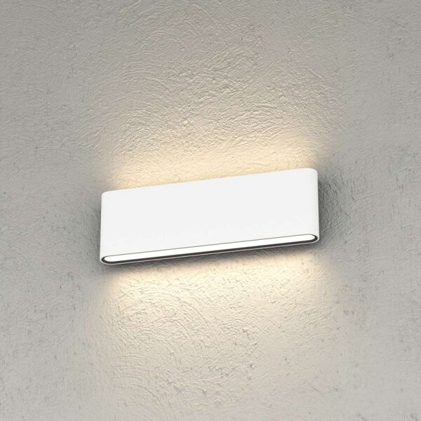 Applique led top light lima 28 ip54 cct biemissione alluminio vetro - Top Light