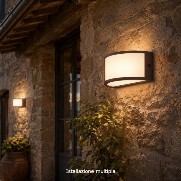 Applique classico top light cairo co gx53 led ip54 alluminio policarbonato - Lampadari Bartalini Gesso