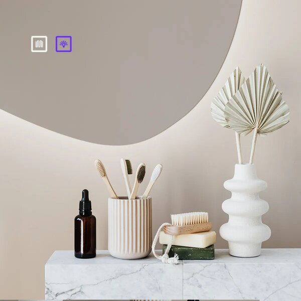 Specchio LED 80x60cm CLOUD C