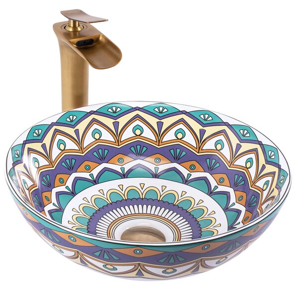 Lavabo da appoggio Rea Aztec