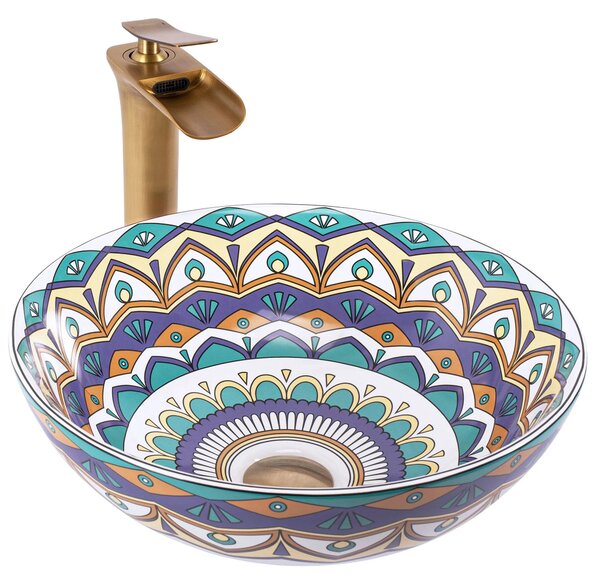 Lavabo da appoggio Rea Aztec