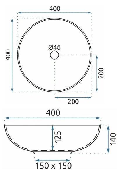 Lavabo da appoggio Rea Mandala