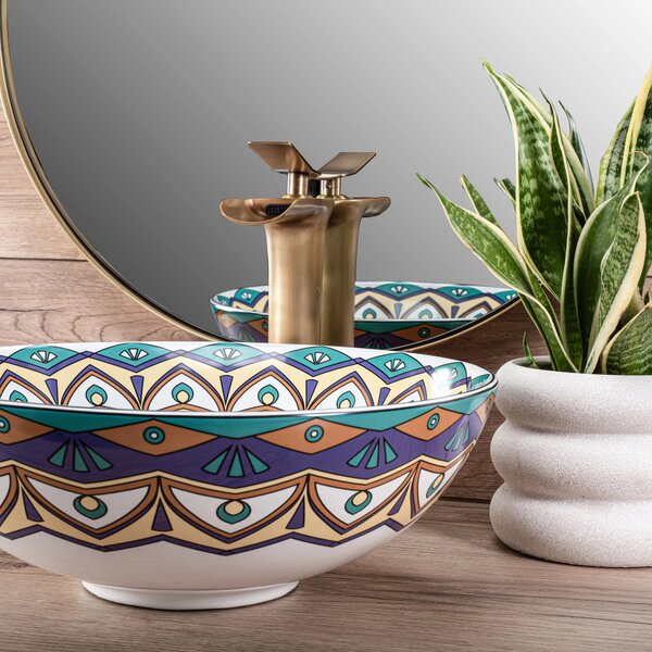 Lavabo da appoggio Rea Aztec