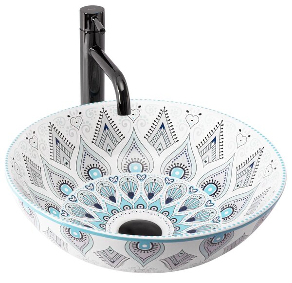 Lavabo da appoggio Rea Mandala