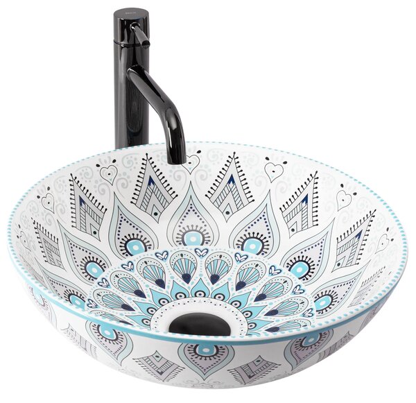 Lavabo da appoggio Rea Mandala