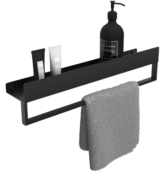 Mensola da bagno SF01 60cm black matt