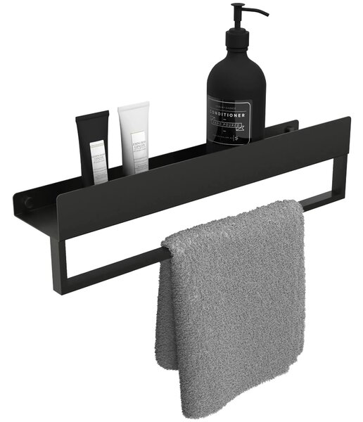 Mensola da bagno SF01 45cm black matt