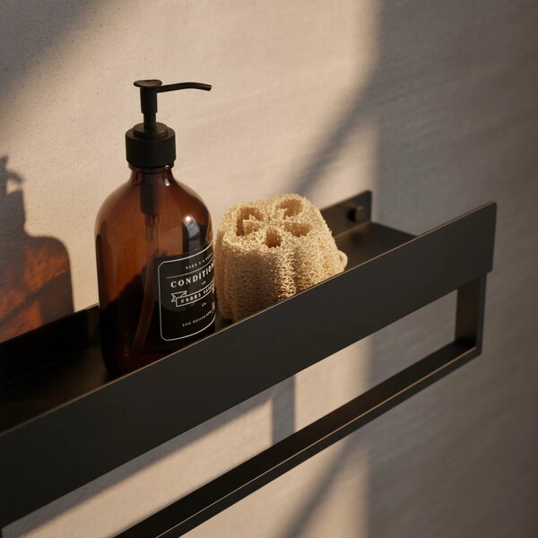 Mensola da bagno SF01 45cm black matt