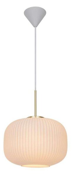 Lampada a sospensione Nordlux, Milford, dimmerabile, Bianco, Soggiorno, Vetro