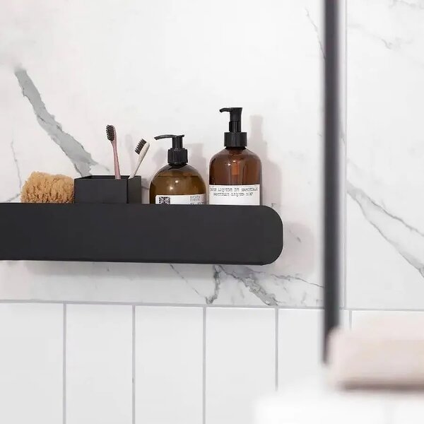 Mensola da bagno SF03 45cm black matt