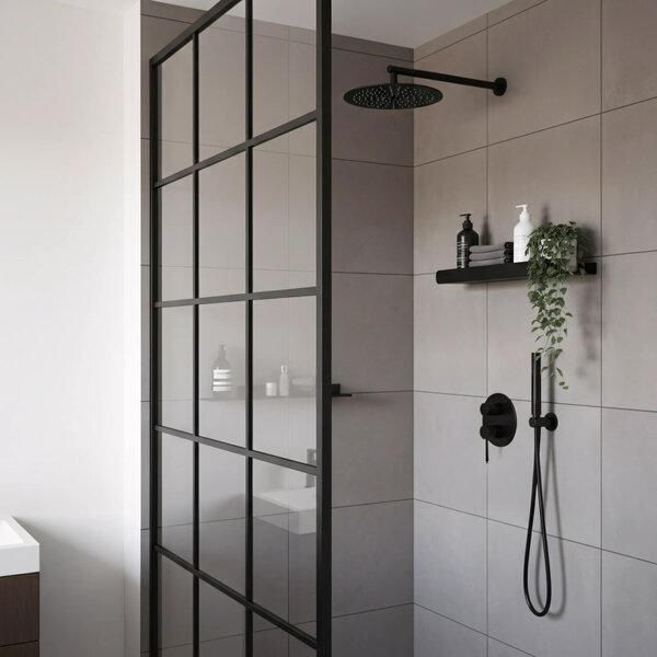 Mensola da bagno SF03 45cm black matt