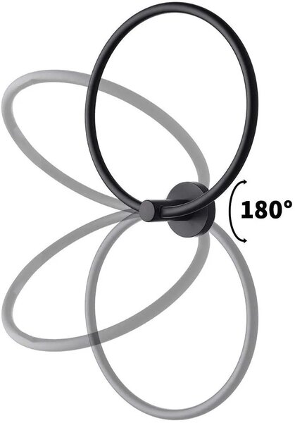 Portasciugamano da bagno black 332915A MIST 05