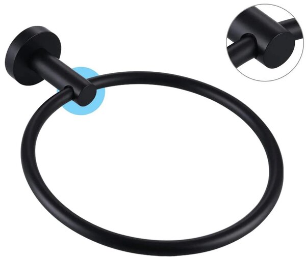 Portasciugamano da bagno black 332915A MIST 05
