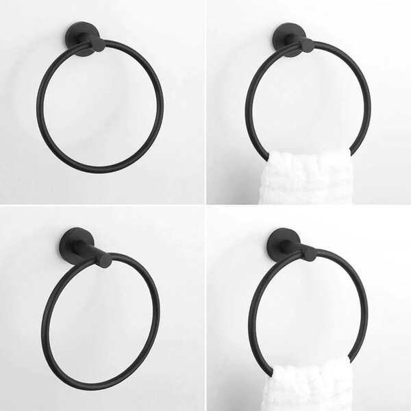 Portasciugamano da bagno black 332915A MIST 05