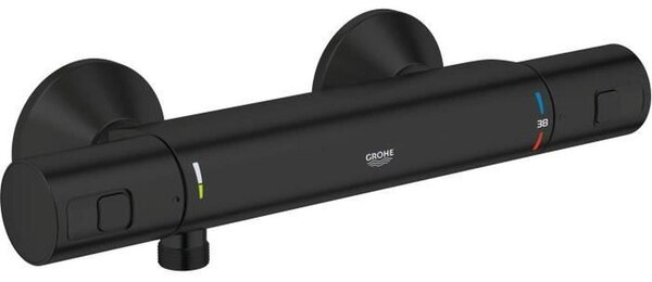 Thermostatic shower mixer - GROHE Precision Start - Matte black - Water saving