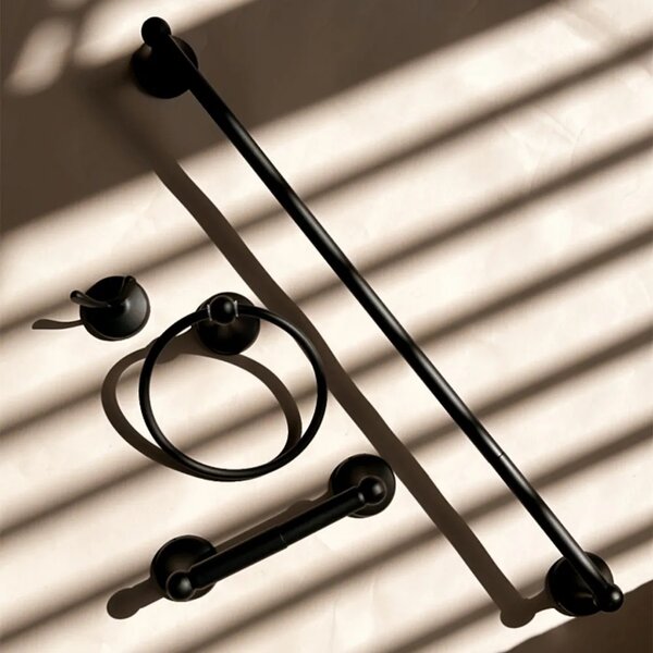 Portasciugamano da bagno Black 332870A RETRO