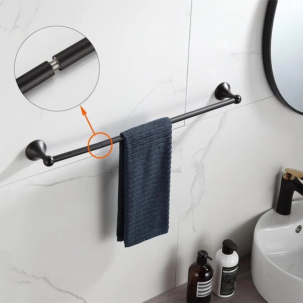 Portasciugamano da bagno Black 332870A RETRO