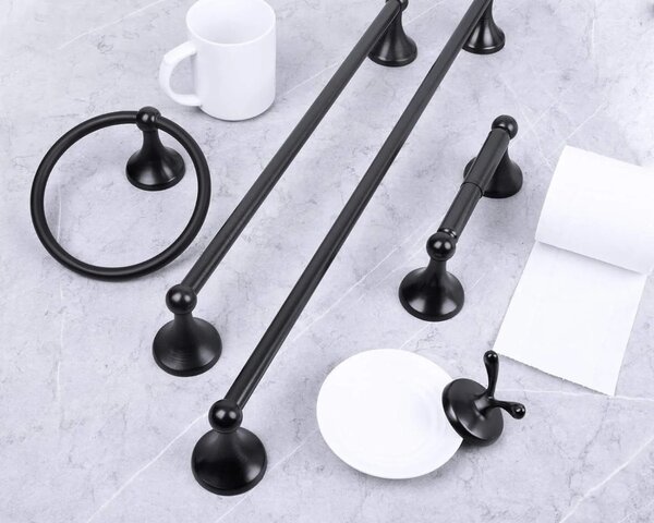 Portasciugamano da bagno Black 332870A RETRO