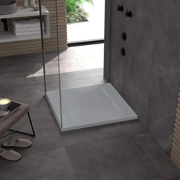 Piatto doccia REA Bazalt Grey 90x90