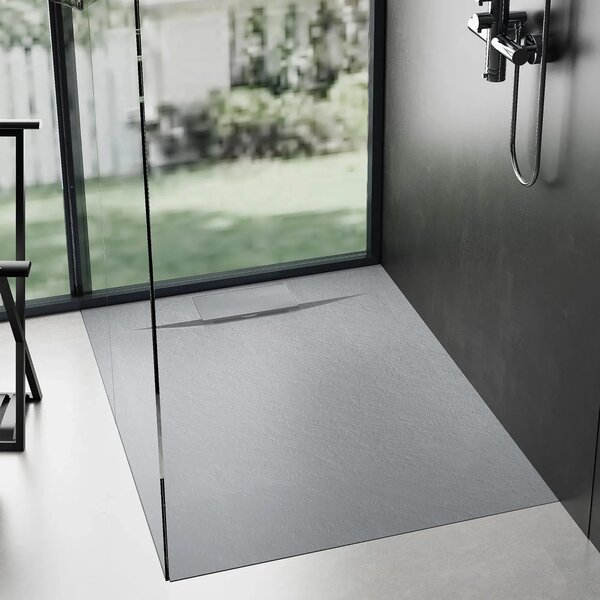 Piatto doccia REA Bazalt Grey 90x90
