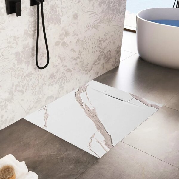 Piatto doccia Bazalt CARRARA WHITE 90x90