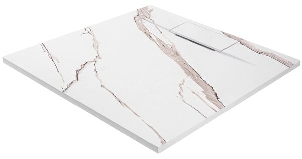Piatto doccia Bazalt CARRARA WHITE 90x90