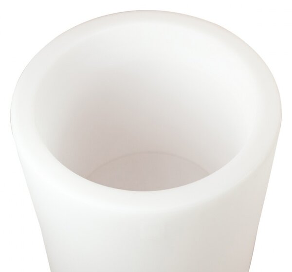 Vaso Illuminabile Tondo Ø33 H70cm, E27 Colore del corpo Bianco