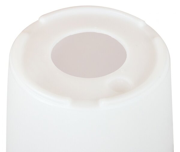 Vaso Illuminabile Tondo Ø33 H70cm, E27 Colore del corpo Bianco