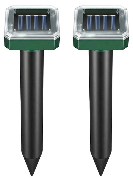 Repellenti solari per talpe, modello Quadro SD-SL080A, confezione da 2 pezzi