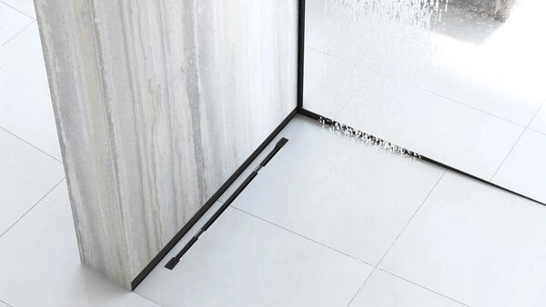 Pannello frontale per piatto doccia 120cm Black