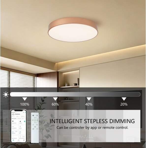 Brilagi-LED Lampada dimmerabile POOL SMART LED/60W/230V 50 cm Wi-Fi Tuya bronzo + telecomando