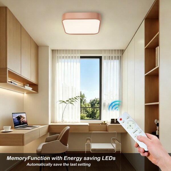 Brilagi - Plafoniera dimmerabile a LED POOL SQUARE LED/36W/230V 40x40 cm bronzo+telecomando