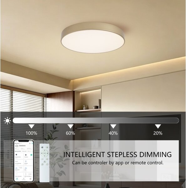 Brilagi-LED Lampada dimmerabile POOL SMART LED/60W/230V 50 cm Wi-Fi Tuya oro + telecomando